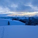 Abendstimmung und letztes Licht - so viel Schnee lag der ganze Winter nicht hier!