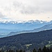 Über dem Rheintal der Rätikon.
