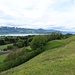 Vue sur le lac de Zurich à la sortie de l'Eggwald