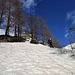 salendo verso la cresta sud-est