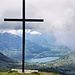 Das dem Gipfel vorgelagerte Kreuz des Gulmens.