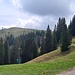 Blick zum Rosskopf, dort wird das Skigebiet enden 