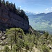Im Goldauer Bergsturzgebiet, Blick zurück zum Felsentor und Rossbergzahn.