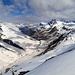 Gipfelblick vom Sur al Cant ins Avers nach Juf, der höchsten ganzjährig bewohnten Siedlung der Alpen. Die Weite der Landschaft ist immer wieder eindrücklich.