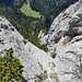 Rückblick zur Südostschlucht. Diese Verschneidung wird orographisch links vom Bild umgangen.