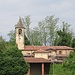 La chiesa di San Silvestro in Castro dall'abitato di Proh.