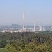 Špíčák, Blick auf Štětí mit der riesigen Papierfabrik