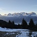 Morgenstimmung kurz vor Abmarsch - Blick zu den Miemingern