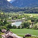 Zusammenfluss von Vorder- und Hinterrhein bei Reichenau. Blick vom Chirchabühel Tamins