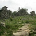 Die Felsengruppe des Ottofels besteht aus Otto (links), Ottos Frau (Mitte) und Ottos Kind (rechts). 