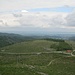 Blick vom Ottofels nach Norden. Über den Berg geradeaus, den Thumkuhlenkopf, bin ich gekommen. Später zurück werde ich über den Bergzug am linken Bildrand gehen, den Kantorkopf.