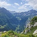 Blick von der Alp Mad in das Urbachtal