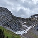 Die Schneesituation zwischen Rossalpelispitz und Zindlenspitz.