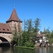 Blick zurück zu Stadtmauer und Kettensteig.