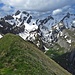 Altmann und Säntis vom breiteren Marwees-Gipfel.
