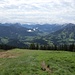 Ausblick auf die Allgäuer Alpen... immerhin
