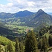 Blick vom Steinpasssattel zum Sorgschrofen