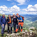Angelangt am Gipfel des Rothenbachkopfs (1316 m), wo uns Nyn und Nik bereits freudig erwarten.
(Foto: Faxe)