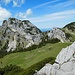 Lacherspitz (1724 m),<br />Blick zum Wendelstein, Kesselwand uns Soinwand
