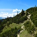 Auf dem Bergrücken geht es weiter nach Westen in Richtung Wendelstein