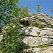 Am oberen Ende der Rinne geht es zum Gipfel noch etwas höher, am einfachsten erstmal links herum.