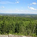 Blick nach Osten, auf das Hochland des Ostharzes.