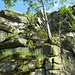 Die nördliche Schnarcherklippe ist durch eine Leiter-Steiganlage erschlossen.