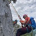 sogar Abseilen konnten wir noch üben