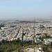 Unterwegs in Athen - Blick vom Gipfel des Lykabettus / Lykavittós zur Akropolis.