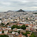 Unterwegs in Athen - Ausblick von der Akropolis über Plaka zum Lykabettus aka Lykavittós.