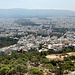 Unterwegs in Athen - Ausblick etwas unterhalb des Lykabettus-Gipfels in etwa südöstliche/südliche Richtung.