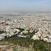 Unterwegs in Athen - Ausblick am Gipfel des Lykabettus in etwa nordwestliche Richtung.