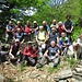 Foto di gruppo prima di iniziare il ritorno che faremo seguendo lo stesso sentiero.