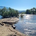 <b>L'"isola" alla foce della Tresa vista dal Parco Boschetto.</b>