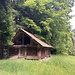 die Hütte auf Beiemoos vor dem Schlussabstieg ...