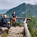 Breve sosta panoramica su una panchina che sembra essere stata messa apposta per i VIP (Vec In Pensiun).