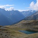 Vom Seejöchl schaut man über den namensgebenden See zum Habicht.