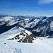 Blick nach Osten, links unterm Oberstkogel ist der Aufstiegshang