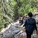 nun kommt eine schwierige Passage durch Felssturzgebiet
