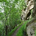 Auf dem markierten Weg der Manera-Suone entlang.