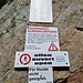 Beschriftung für den Erlebnisweg