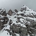 Cristallo, noch viel Schnee in dieser Gegend. Das Gewitter kommt!