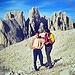 Links hinten ist noch das alte Rifugio Santner zu sehen. Dahinter die König-Laurin-Wand. Und <em>da</em>hinter das schier endlose Wolkenmeer.