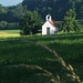 Am Waldrand mit Blick auf ein Kapellchen