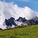 Quellwolken steigen aus dem Rheintal auf, wagten sch aber nicht in den Alpstein hinein.