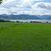 Schöne Stimmung bei der Anfahrt zum Sihlsee