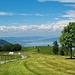 Blick zum Zürichsee bei Heuwetter 