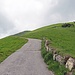 ein paar hundert Meter gehts über diese geteerte Strasse bis ich etwas weiter oben nach rechts zum Kamor abzweigte