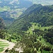 Tiefblick vom Hohen Kasten zur Alp Rohr