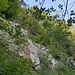 unter diesen Felsen verläuft die nächste Runse